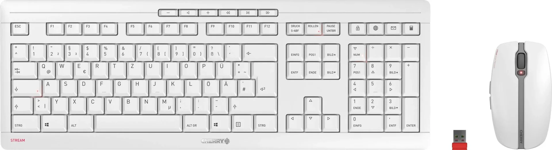 Kabelloses Tastatur-Maus-Set STREAM DESKTOP grau - 3