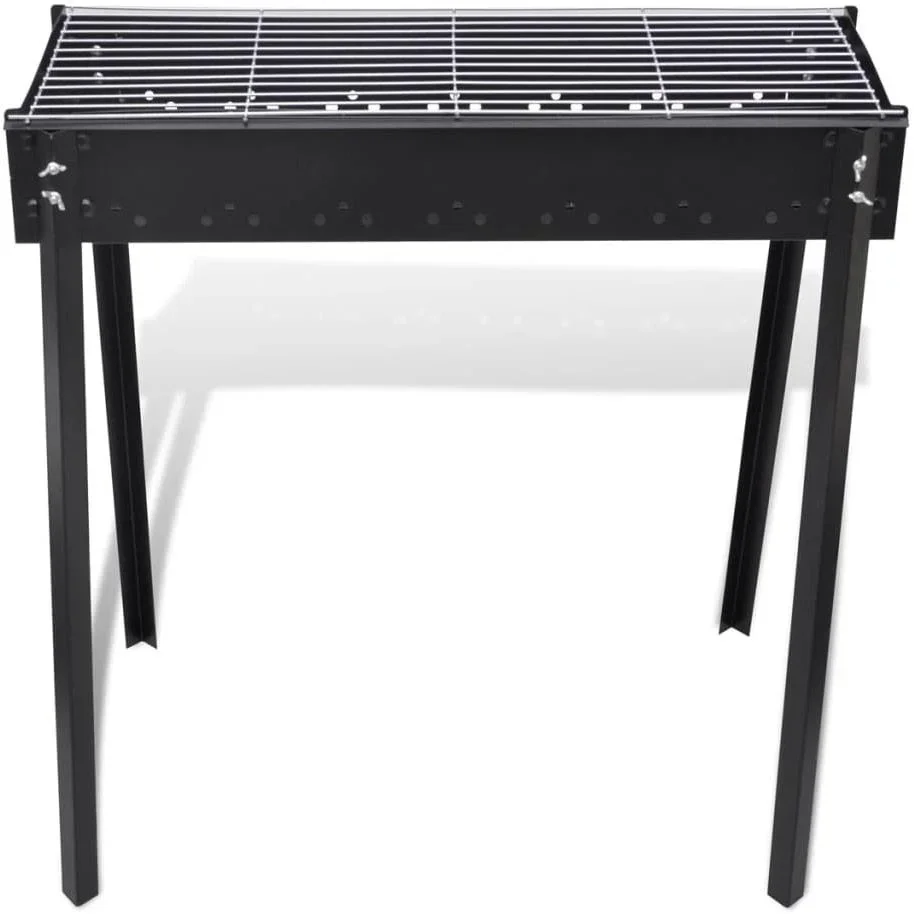 Holzkohlegrill quadratisch 75x28 cm - 1