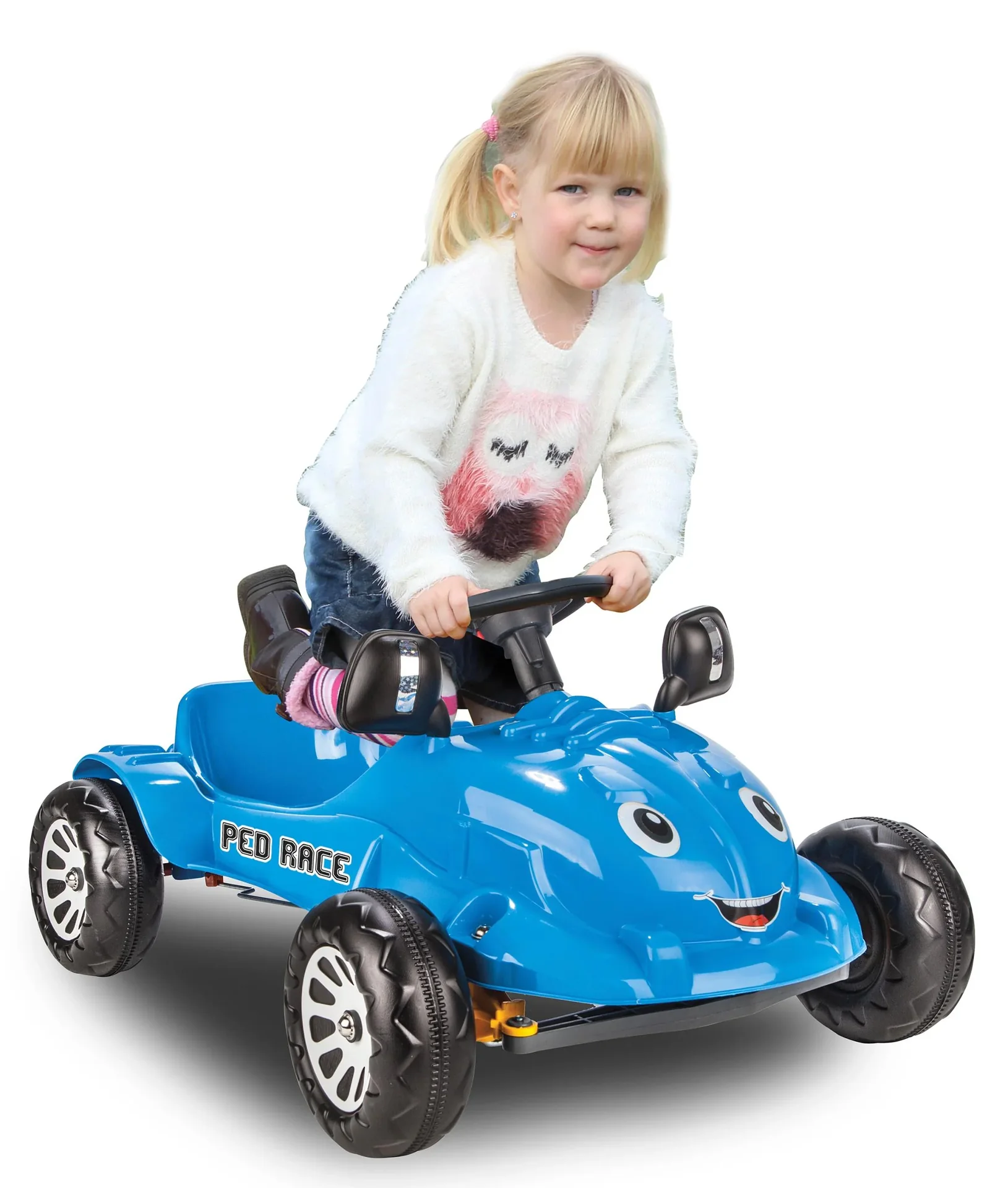 Tretauto Ped Race, Blau - 0