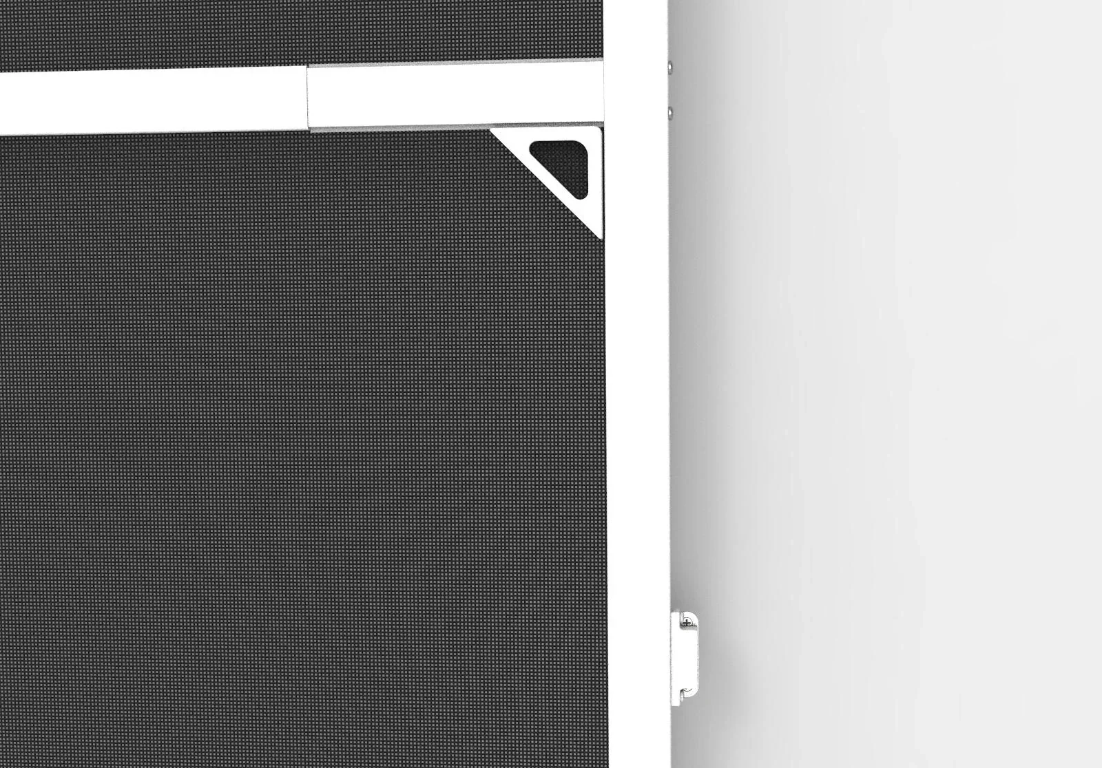 Teleskopierbarer Insektenschutz für Türen, 100 x 215 cm, Weiß - 2