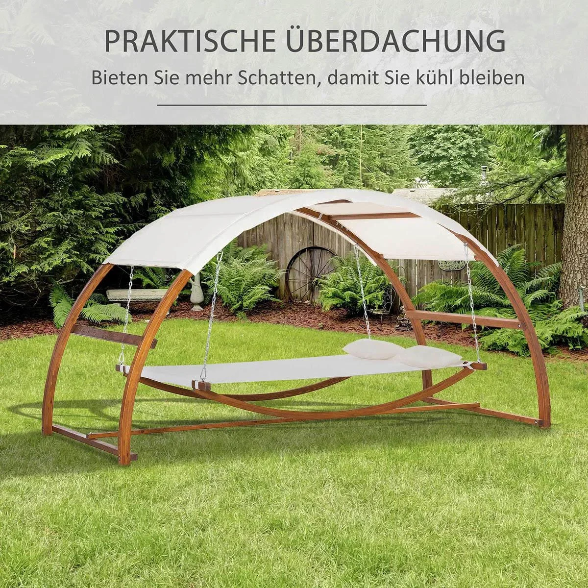 Küchenwagen rollbar Servierwagen Küchentrolley mit höhenverstellbaren Einlegeböden für Küche Wohnzimmer Esszimmer MDF La - 2