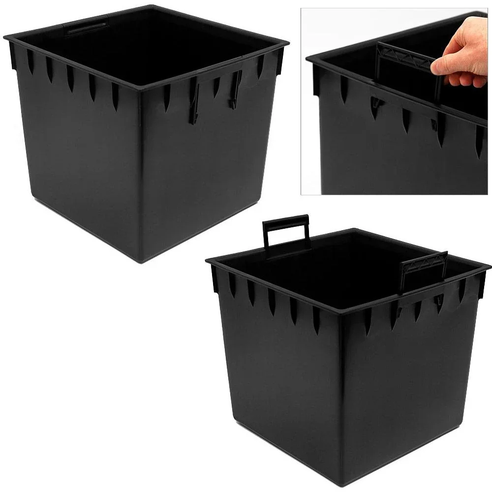 Blumentopf Rato Niedrig anthrazit 32x32x33cm - 0
