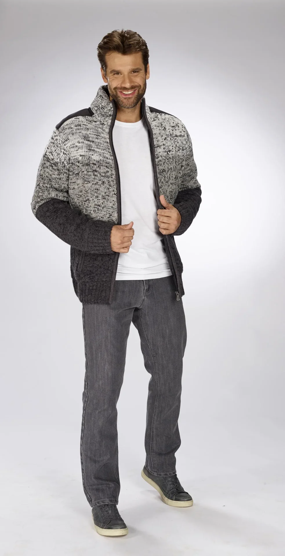 Komfortjeans im 5-Pocket Style, Farbe grau, Gr.29 - 0