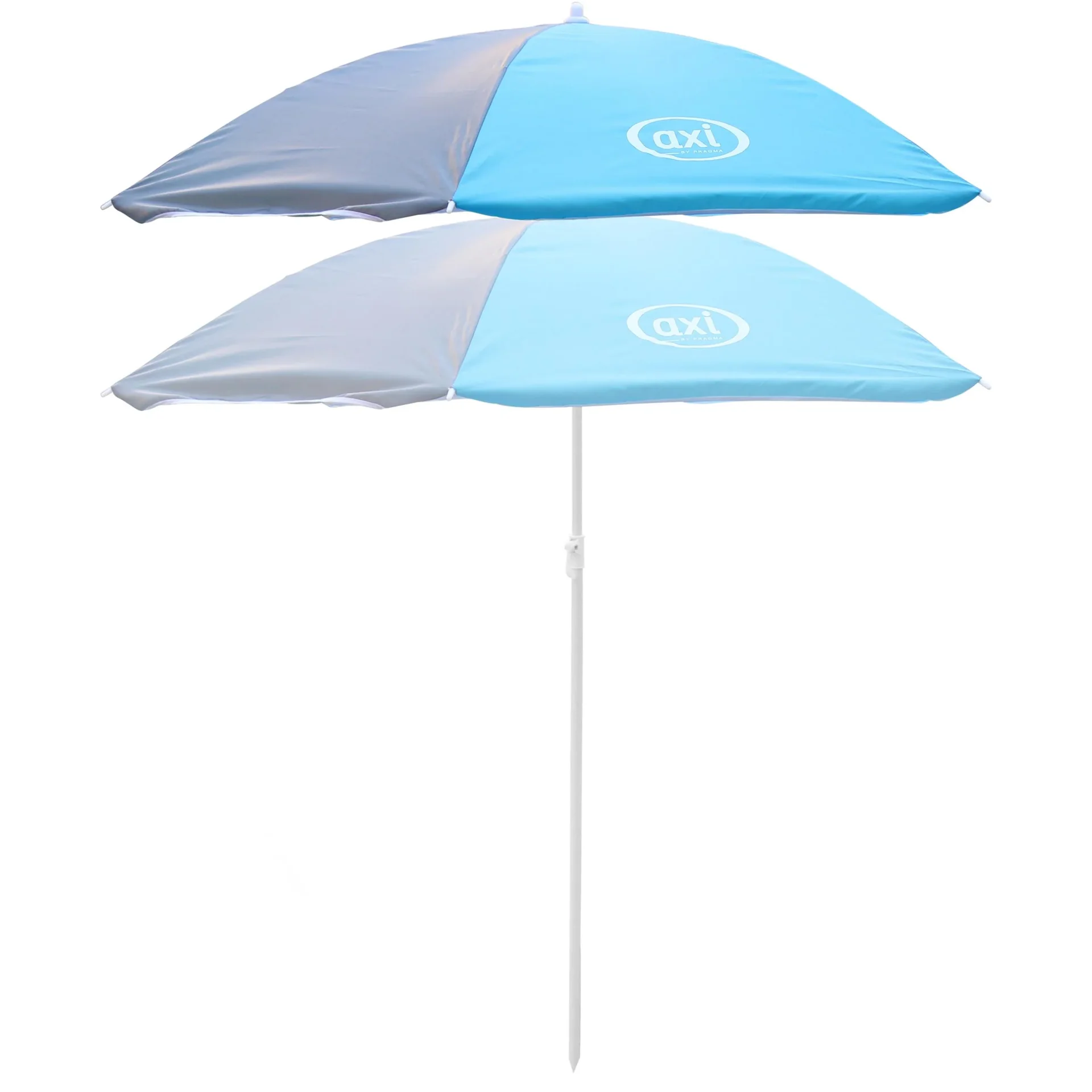 Regenschirm Ø125 cm - Grau/blau - 2