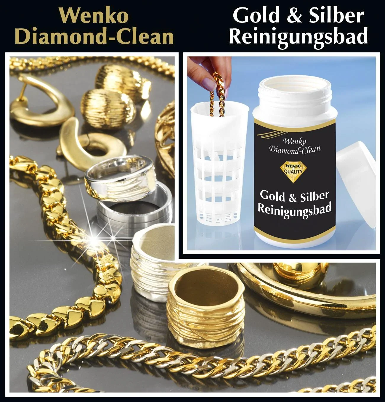 Gold & Silber Reinigungsbad, 375ml - 1