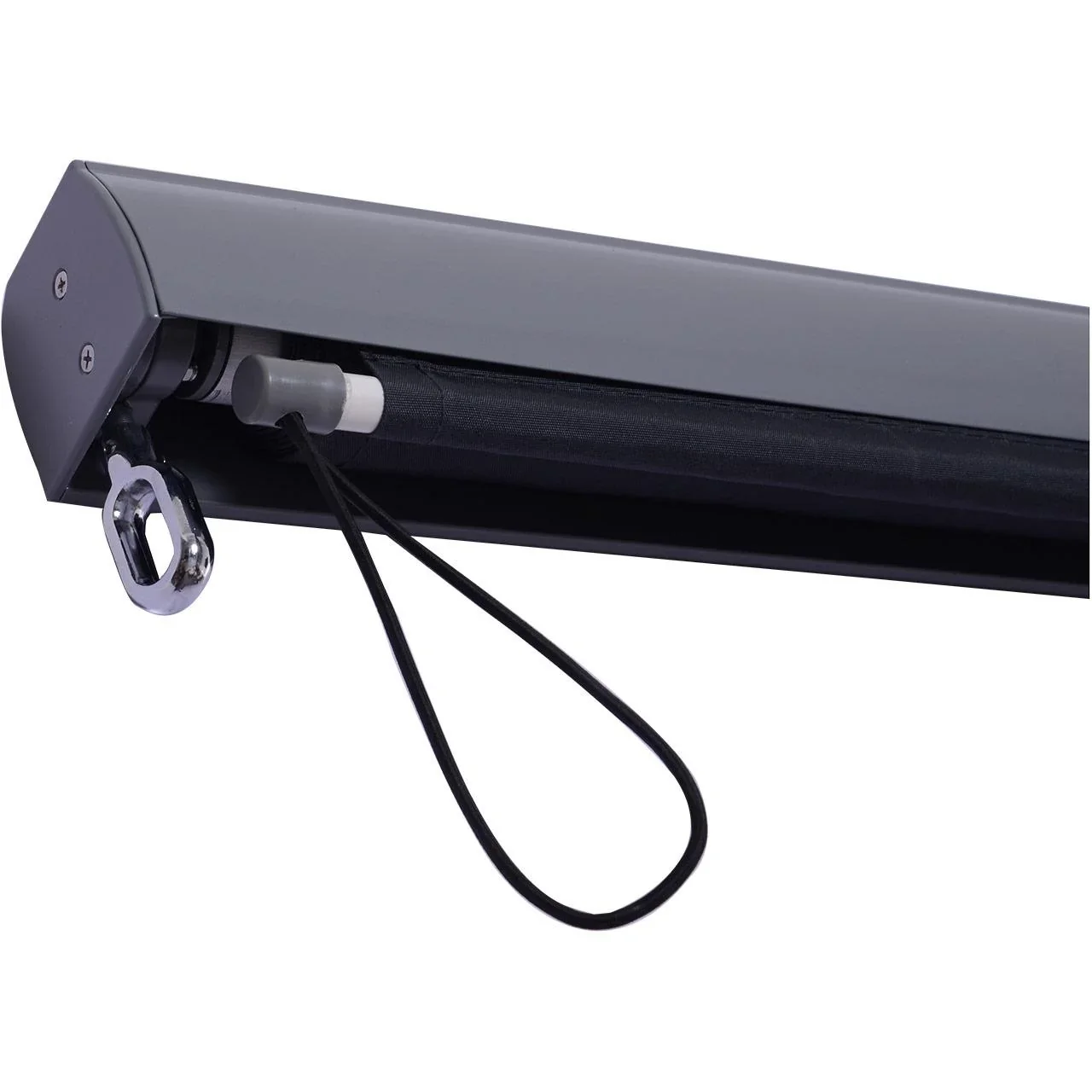 Seitenmarkise Windschutz Sichtschutz mit Handkurbel Polyester + Aluminium Grau 120 x 200 cm - 0