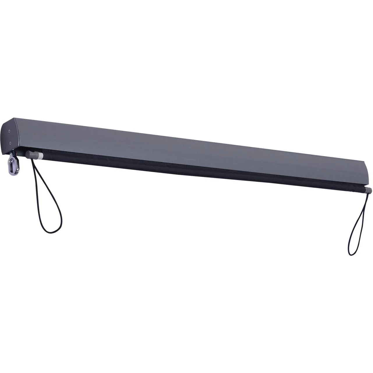 Seitenmarkise Windschutz Sichtschutz mit Handkurbel Polyester + Aluminium Grau 120 x 200 cm - 2
