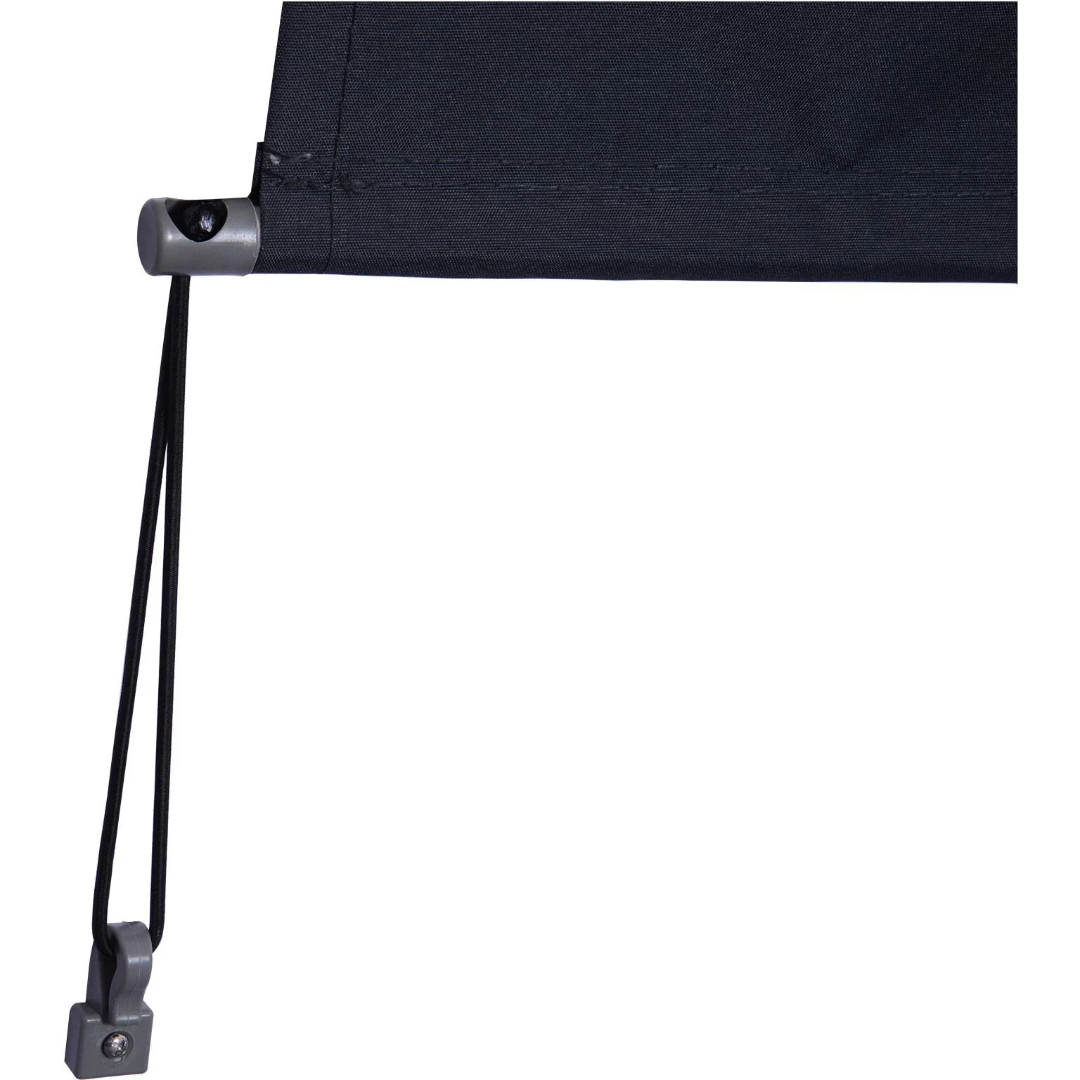 Seitenmarkise Windschutz Sichtschutz mit Handkurbel Polyester + Aluminium Grau 120 x 200 cm - 5