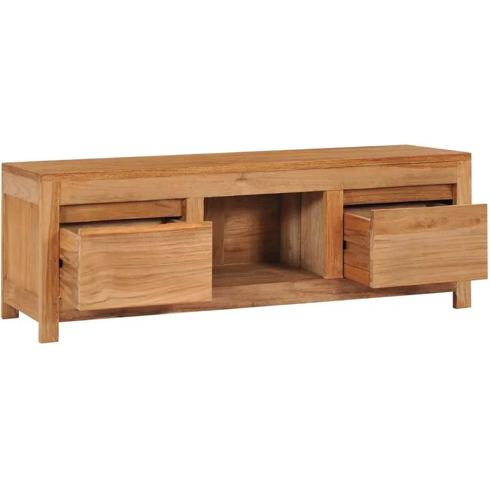 TV-Schrank 100x30x35 cm massiv Teak - 1