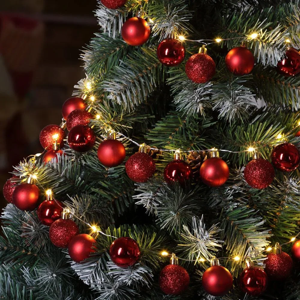 Weihnachtsbeleuchtung Kugeln 40-LED - Rot - 2m - 2