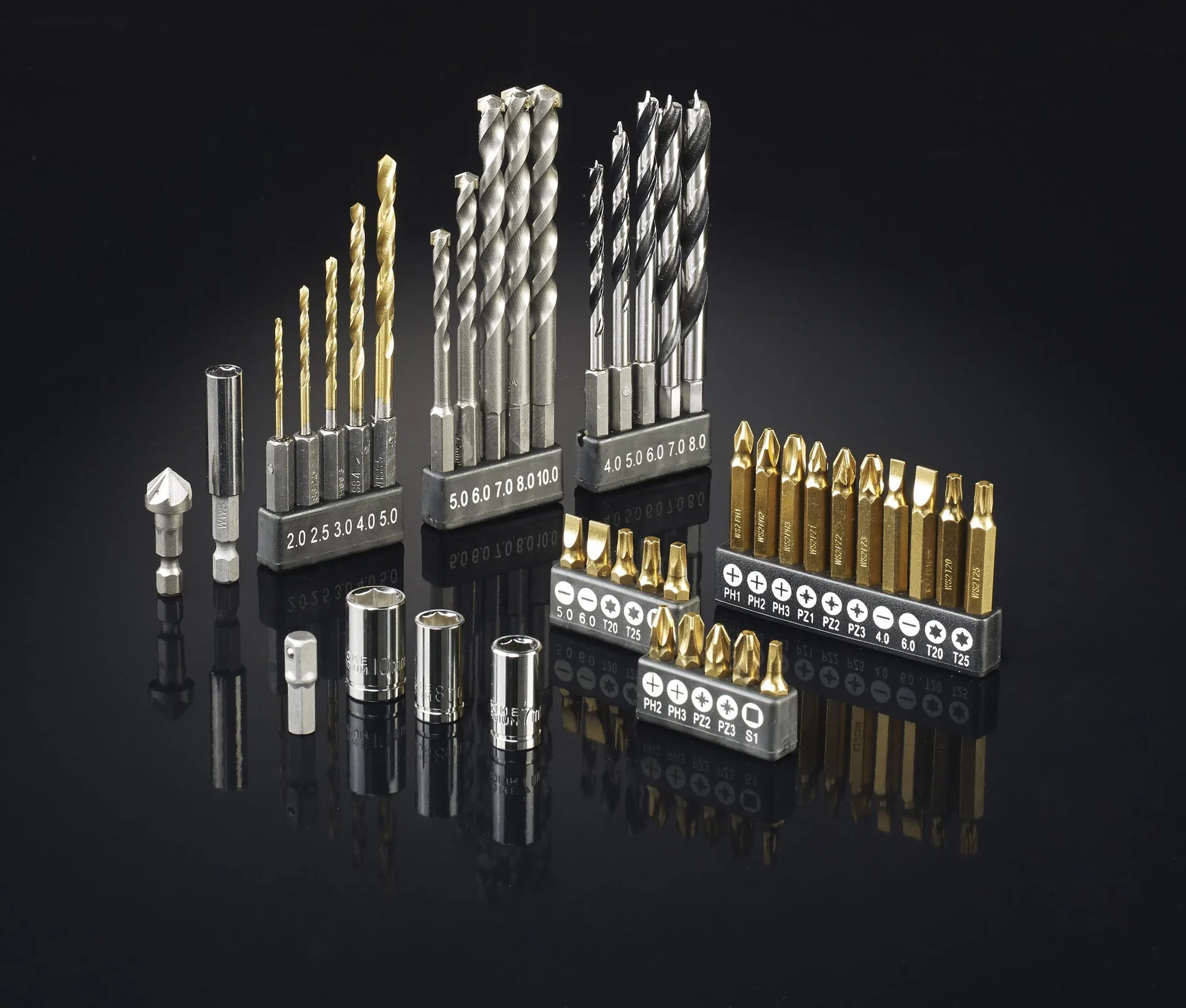Titan Bit-, Bohr- und Schraubset 41-teilig - 0