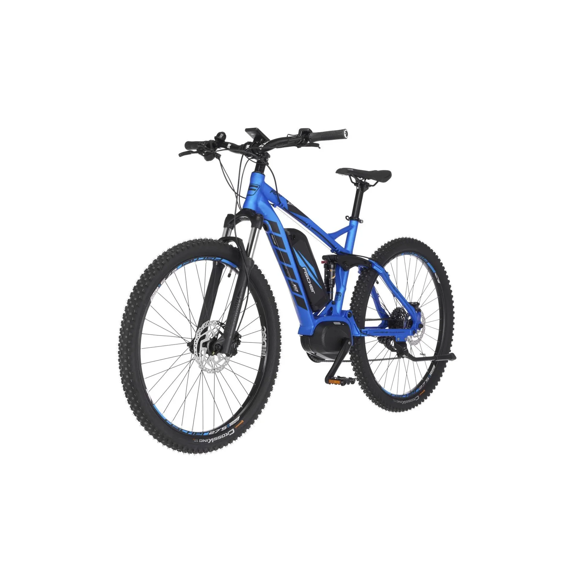 Unisex E-Bike MTB, 27,5 Zoll, Rahmengröße 48cm, 10-Gang Kettenschaltung, blau matt, MONTIS EM 1862 - 2