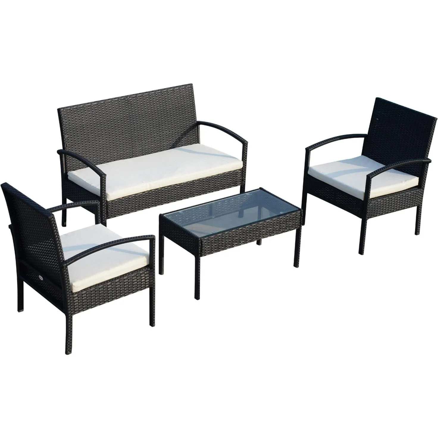 Polyrattan Sitzgruppe als 7-teiliges Set - 2
