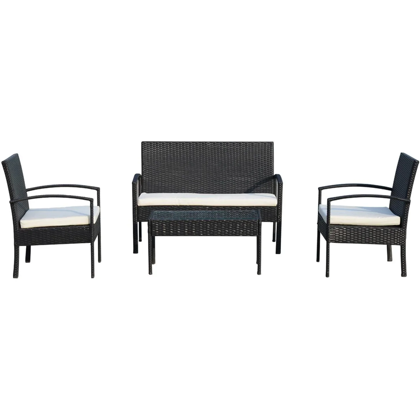 Polyrattan Sitzgruppe als 7-teiliges Set - 8