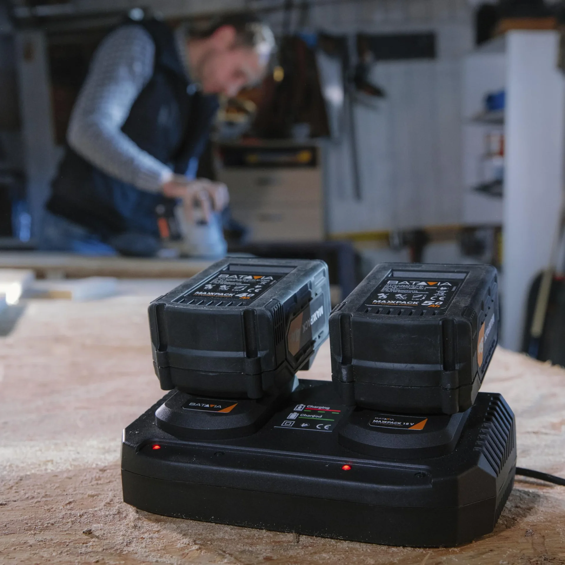 Maxxpack 18V Doppel-Ladegerät 2 x 3,5Ah - 2