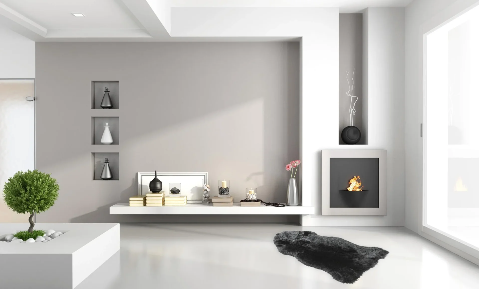 Lammfell in Tierform Beal, schwarz, 100-105 cm lang - 1