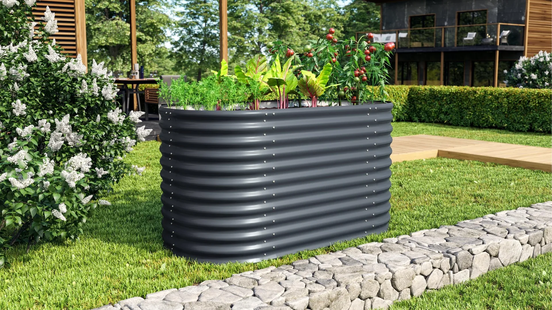 Hochbeet Terra 858, Farbe granit - 0