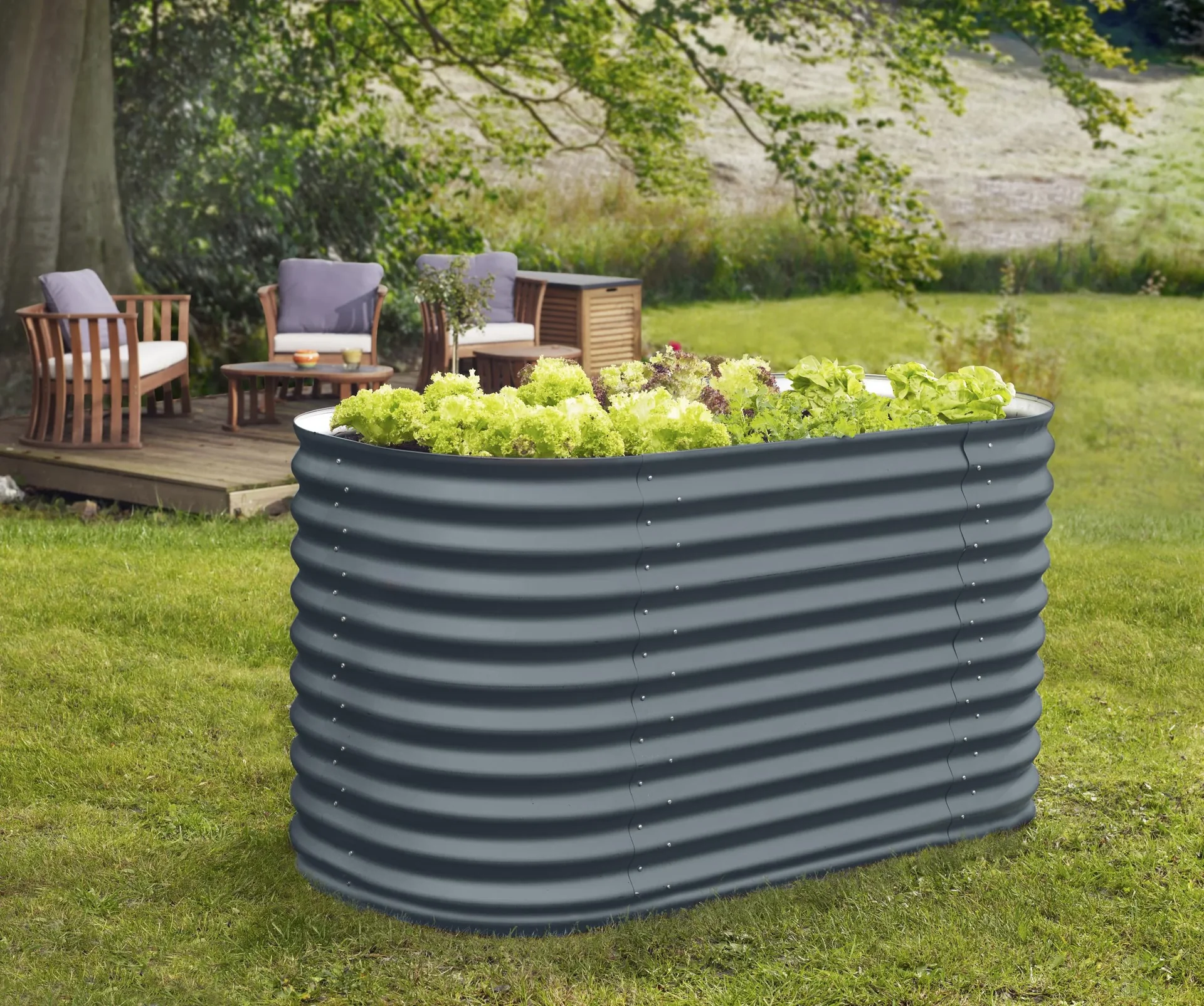 Hochbeet Terra 858, Farbe granit - 2