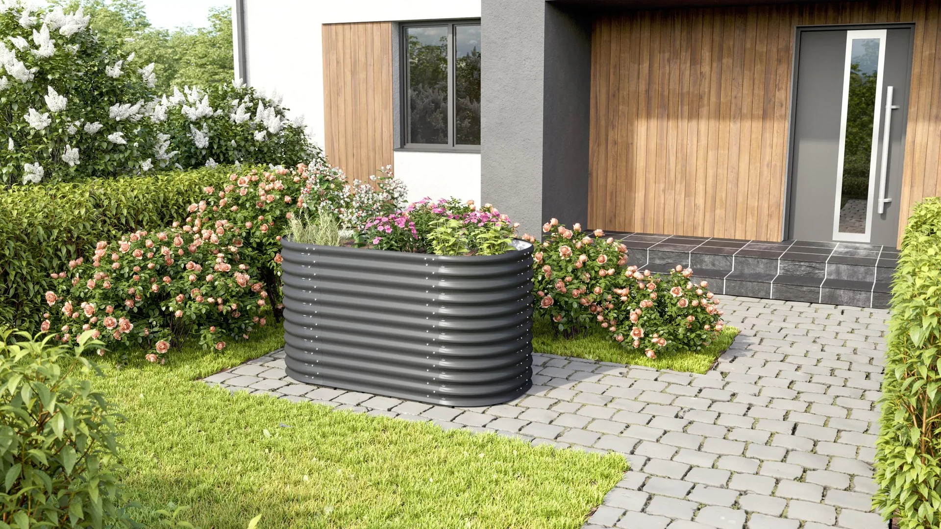 Hochbeet Terra 858, Farbe granit - 3