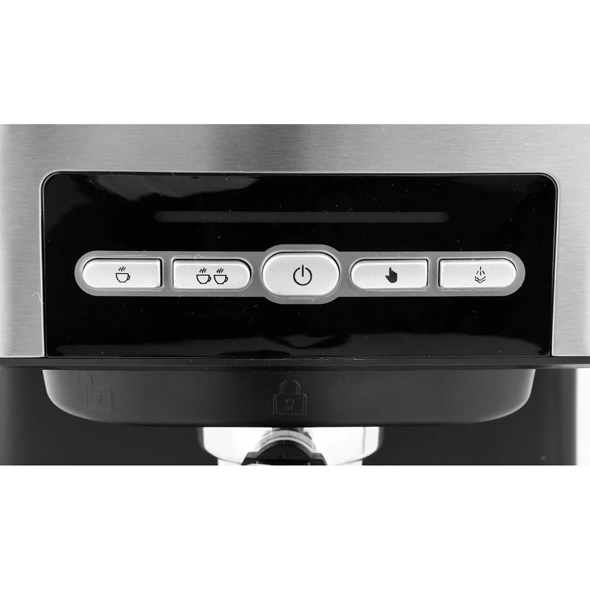 Kolbenmaschine mit Aufschäumer - 850W - 1,6 L - Edelstahl - 4