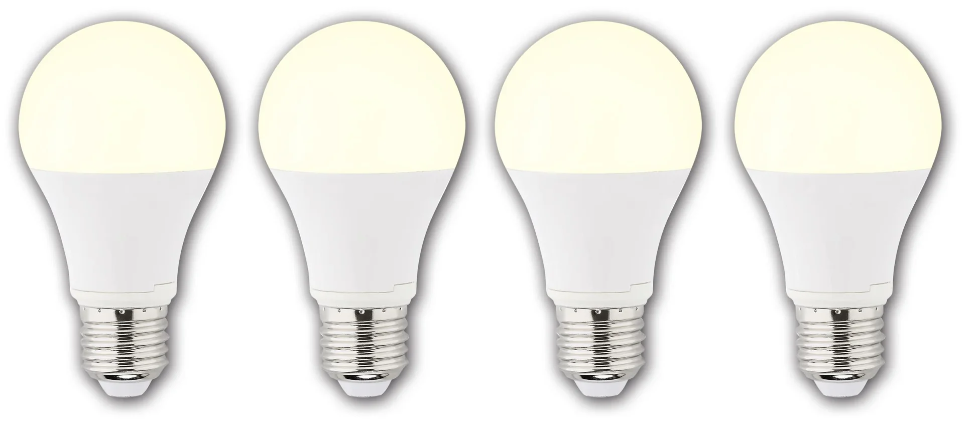 LED Lampe in Glühlampenform, 9 Watt, E27, warmweiß, 3 Stück + 1 Stück GRATIS dazu - 2