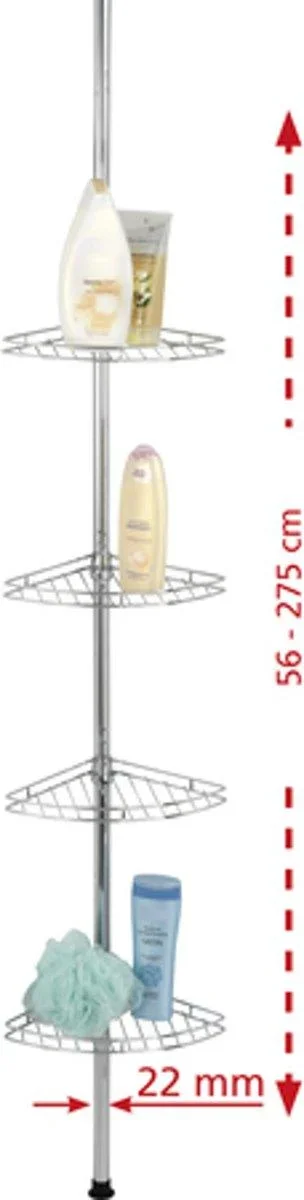 Teleskop Duschecke Edelstahl - 1
