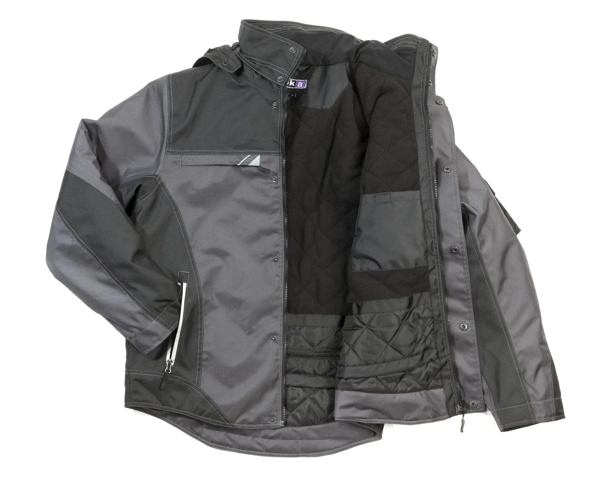 Winterjacke YUKON, Farbe schwarz/grau, Größe M - 3