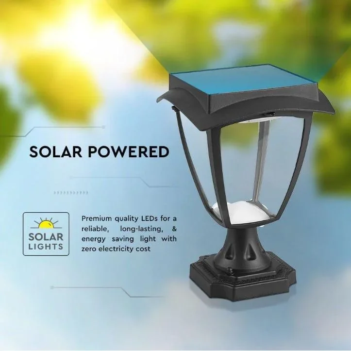 VT-983 Sevilla Solar Sockel Solar LED Lampe - 2 Lichtfarben - 0
