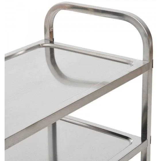 Servierwagen Küchenwagen 3 Ablage Silber - 5