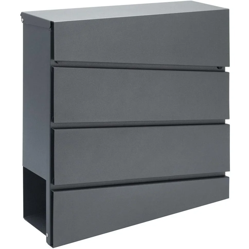 Design-Briefkasten in Anthrazit - 3