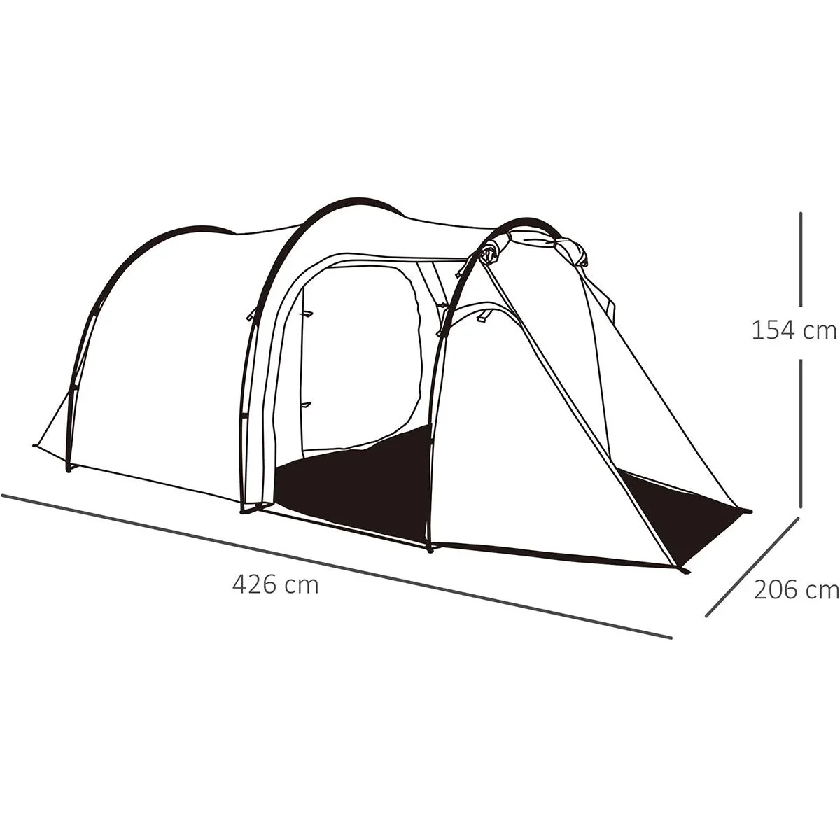 Campingzelt für 3-4 Personen - 7