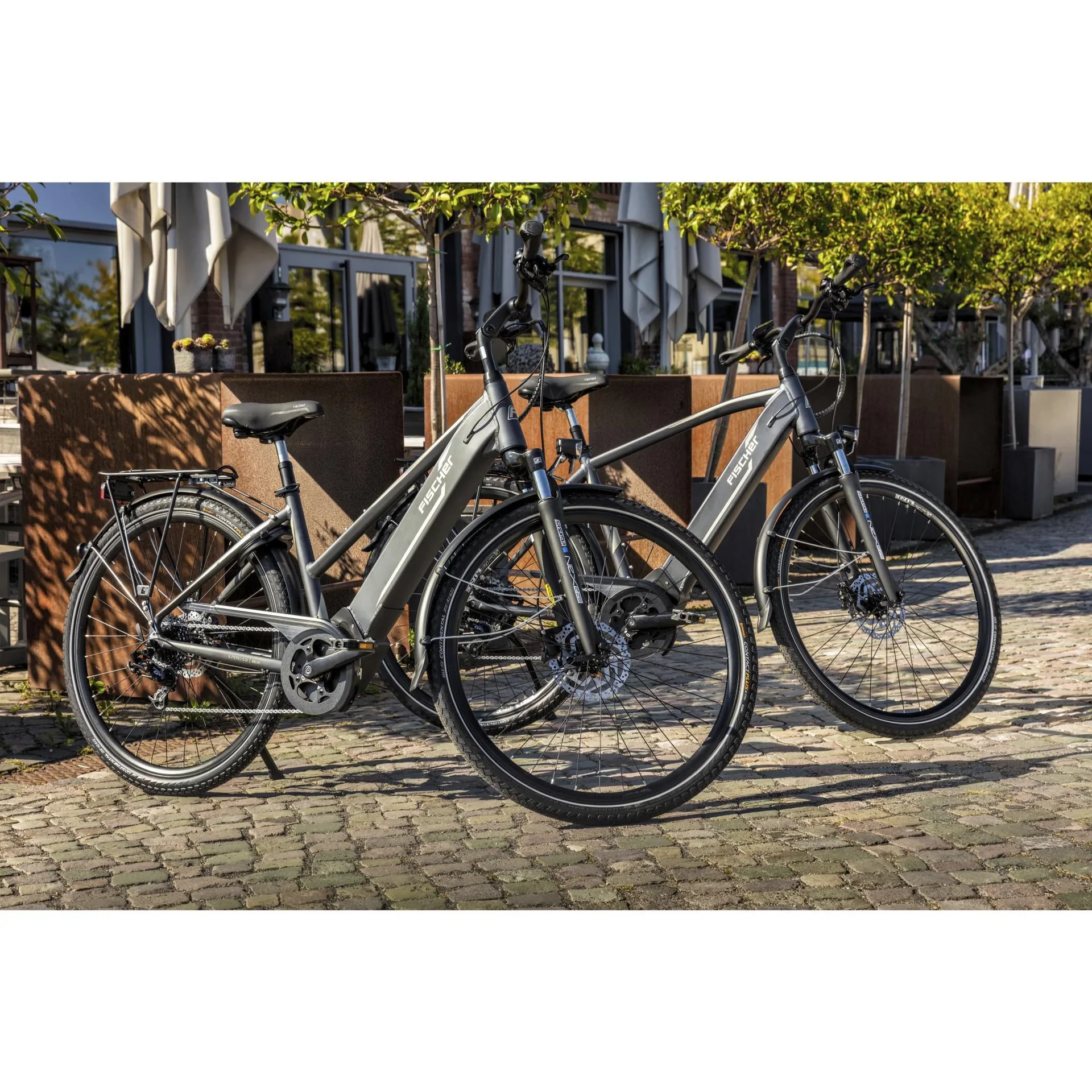 Herren E-Bike Trekking, 28 Zoll, Rahmengröße 55 cm,10-Gang Kettenschaltung, schiefergrau matt, VIATOR 5.0i - 1