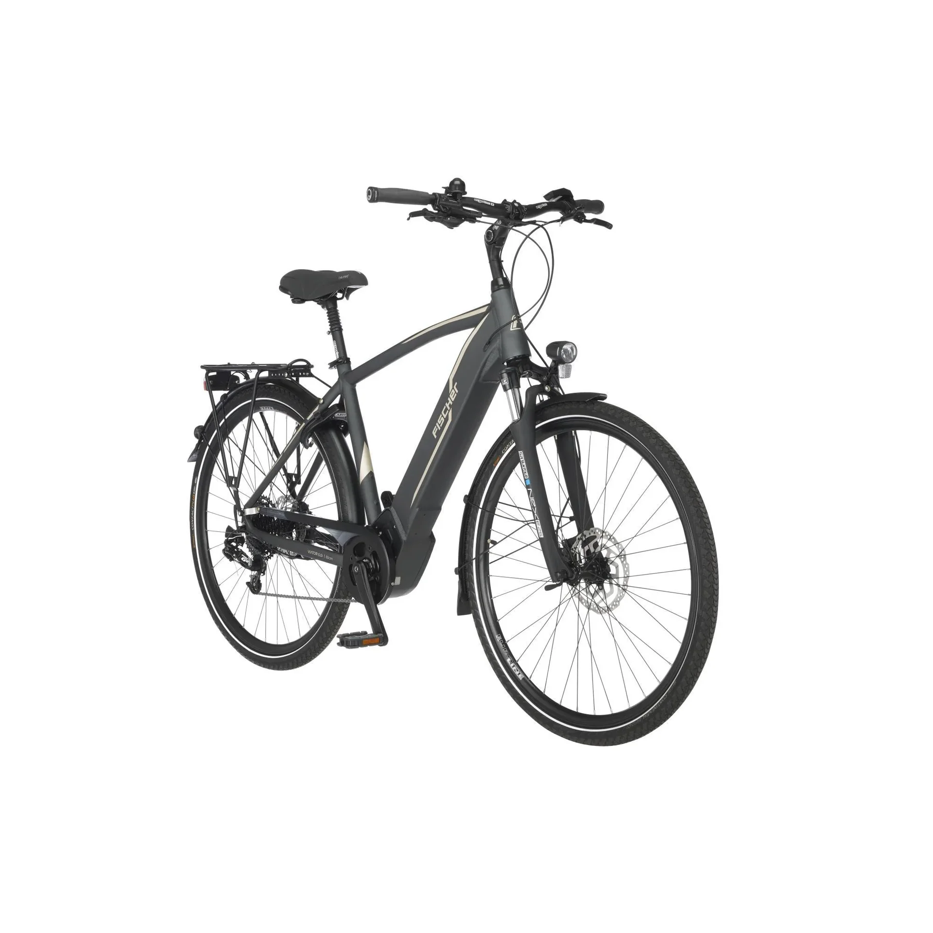 Herren E-Bike Trekking, 28 Zoll, Rahmengröße 55 cm,10-Gang Kettenschaltung, schiefergrau matt, VIATOR 5.0i - 9
