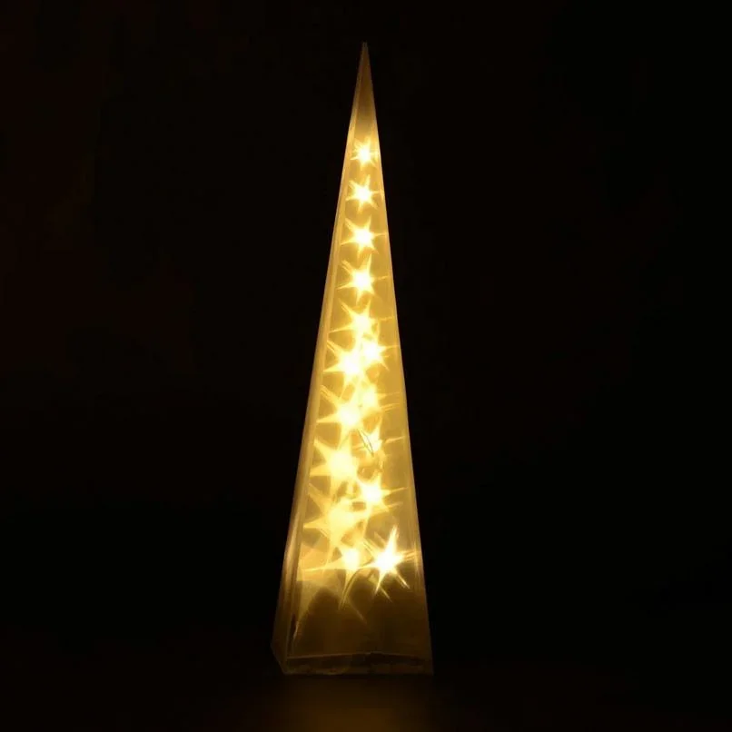 LED Leuchtpyramide 60cm 3D Hologramm Stern Pyramidenleuchte - 2