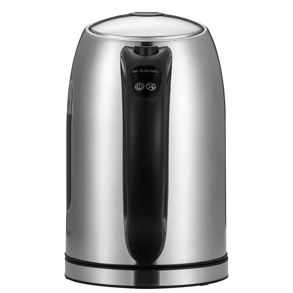Edelstahl-Wasserkocher 1,7 Liter mit LED-Farbwechsel - 0