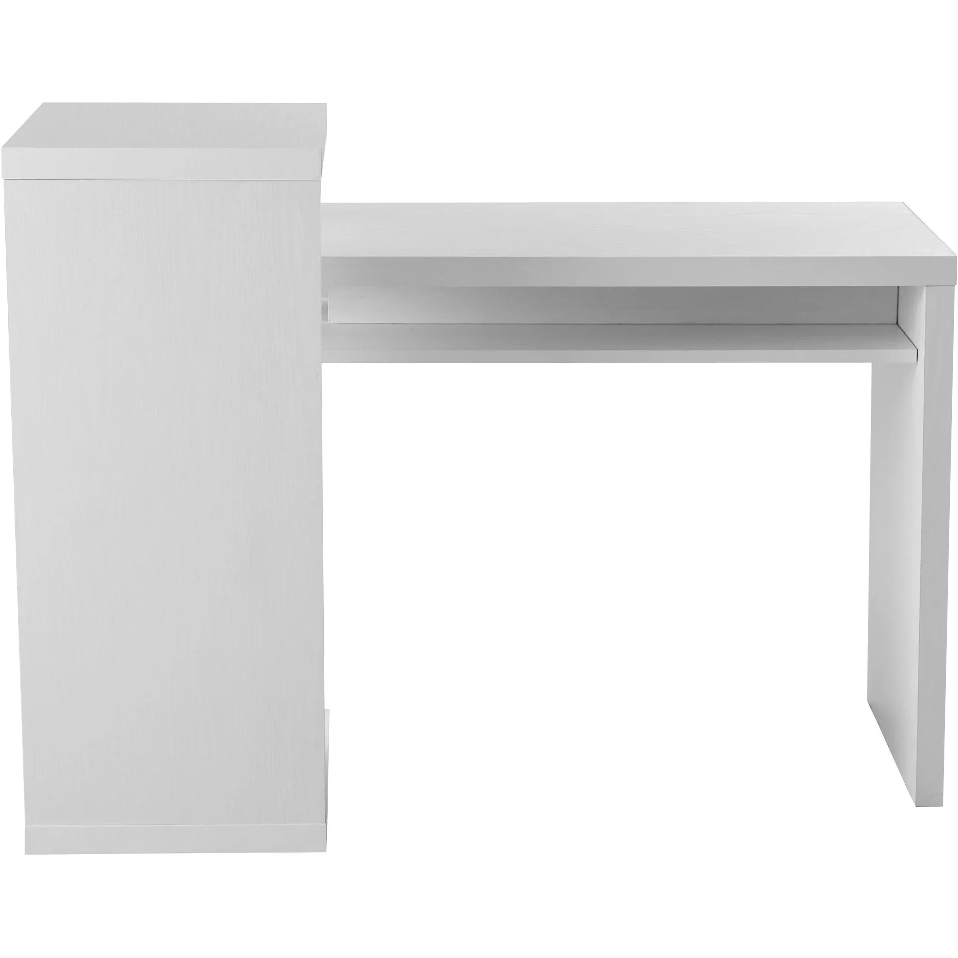 Schreibtisch L/I-Form, weiß - 4
