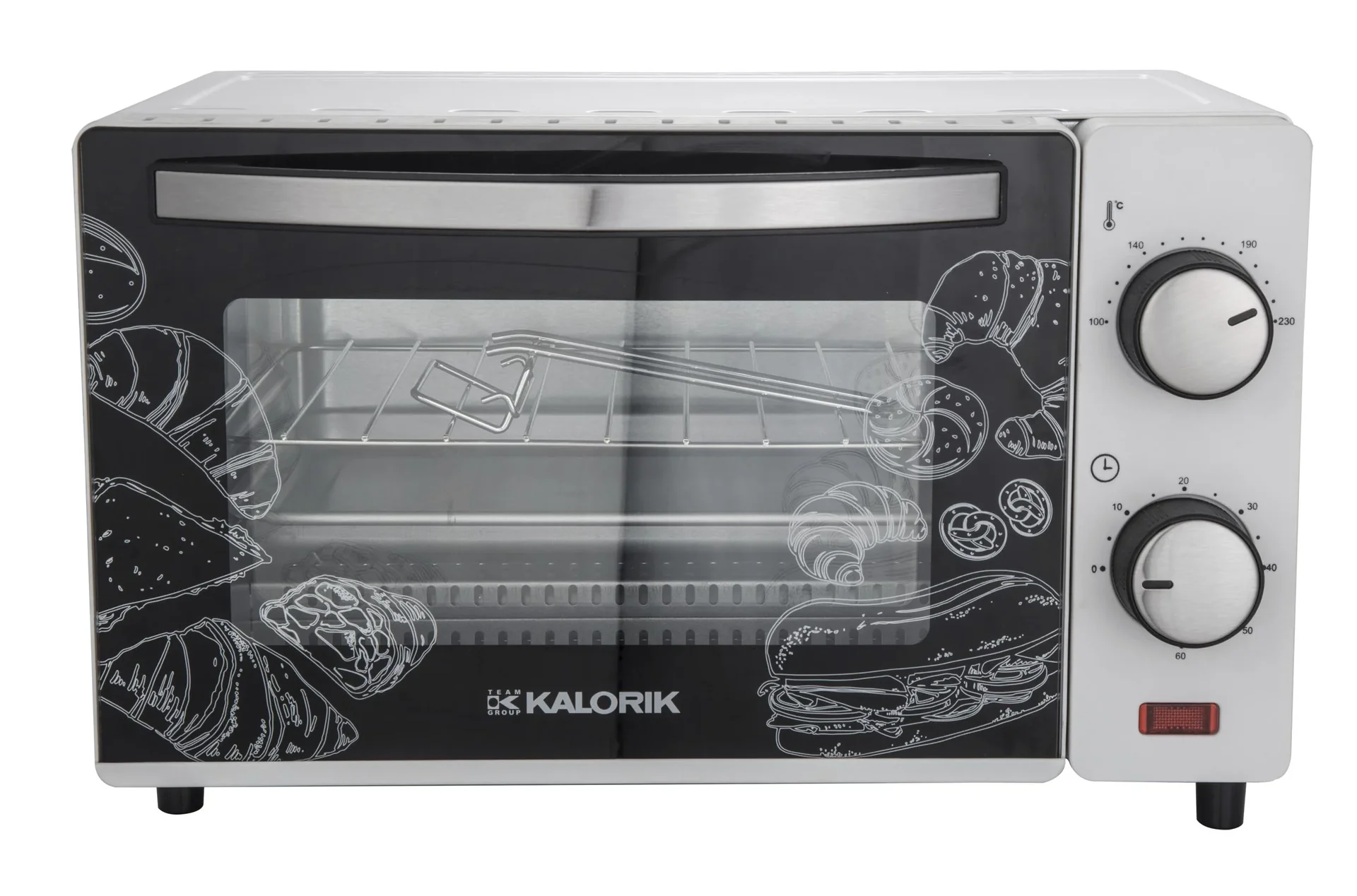 Mini-Backofen, Weiß, 9 Liter, 650 Watt - 1