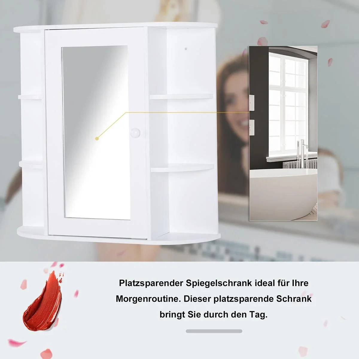 Spiegelschrank weiß - 2