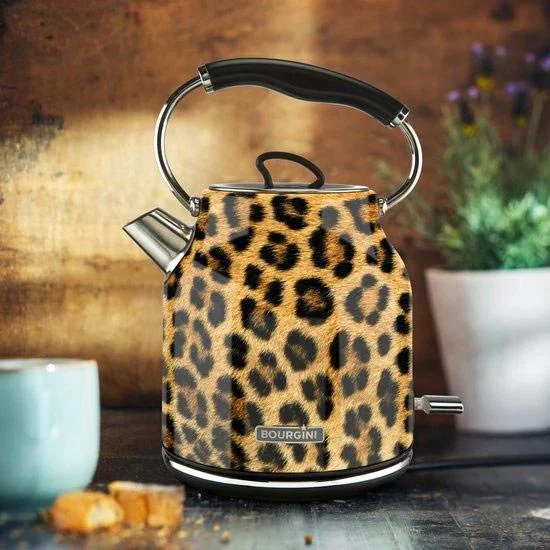 Panther Wasserkocher - Panther Druck - 1.7L - Leopard - Retro - 2