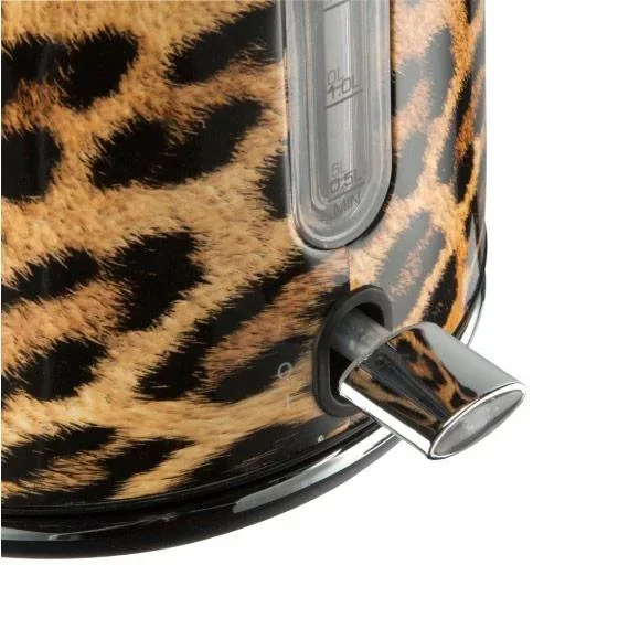 Panther Wasserkocher - Panther Druck - 1.7L - Leopard - Retro - 7