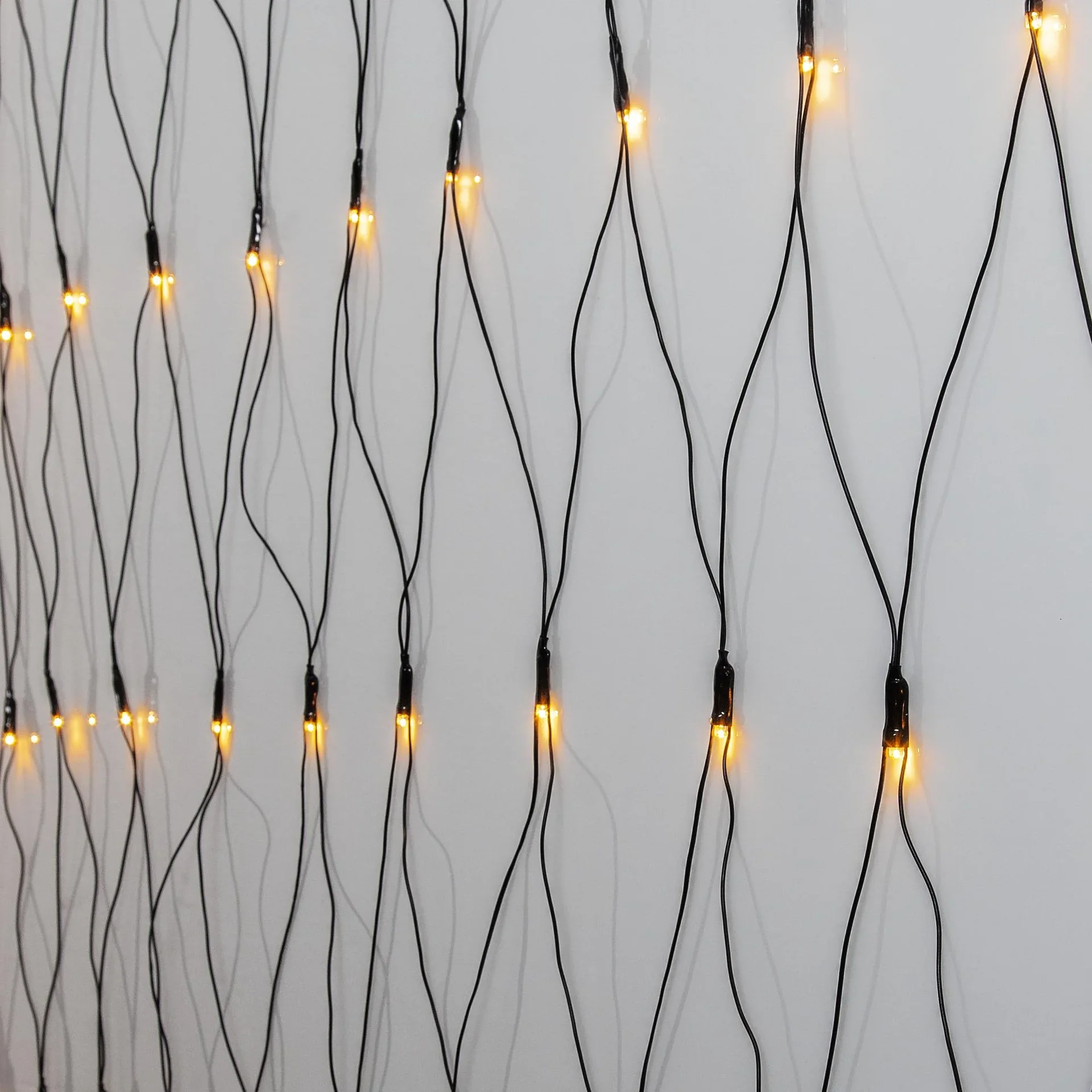 LED Lichternetz 2x2 Meter, 160 warmweiße LEDs - 1