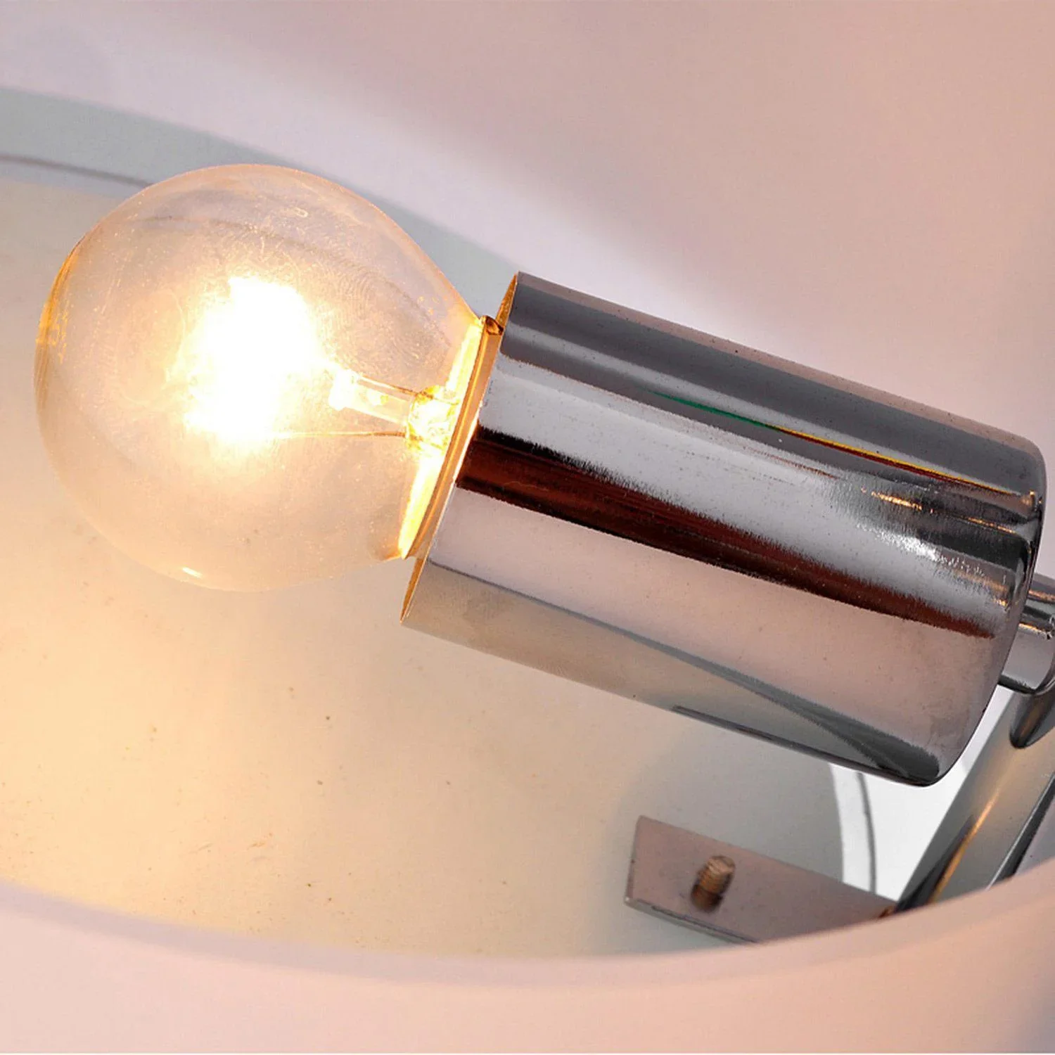 Deckenlampe Acryl Kronleuchter 40W Leuchte 3-flammig Chrom - 6