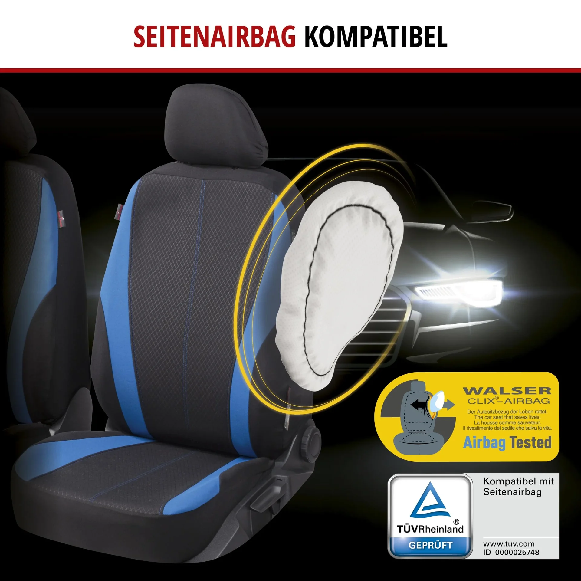 Auto Sitzauflage "DUNDEE" - Komplett-Set - 0