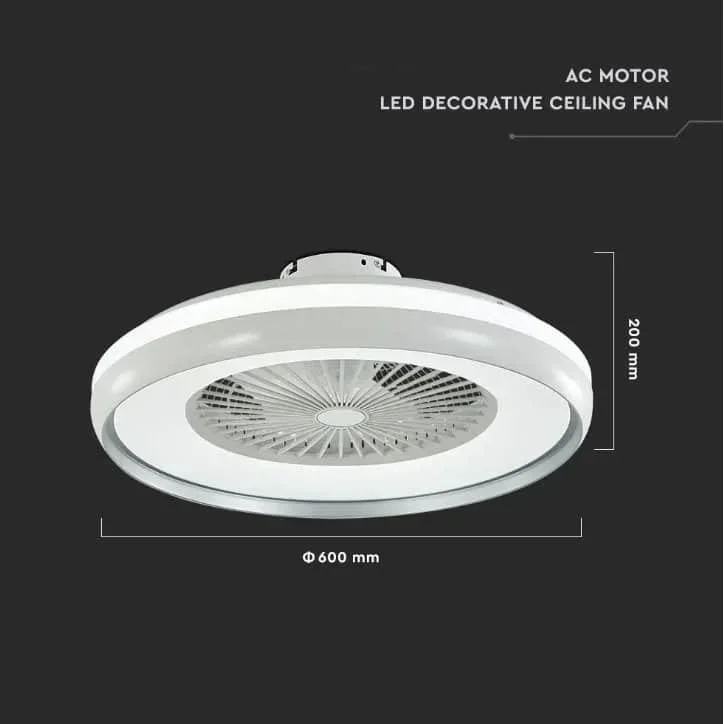 VT-5022 Design-Deckenventilator mit Beleuchtung - CCT - Fernbedienung - 6