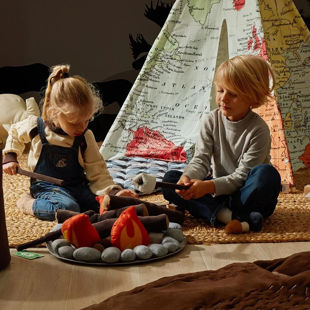 Weltkarte Tipi Zelt Multi farben - 3