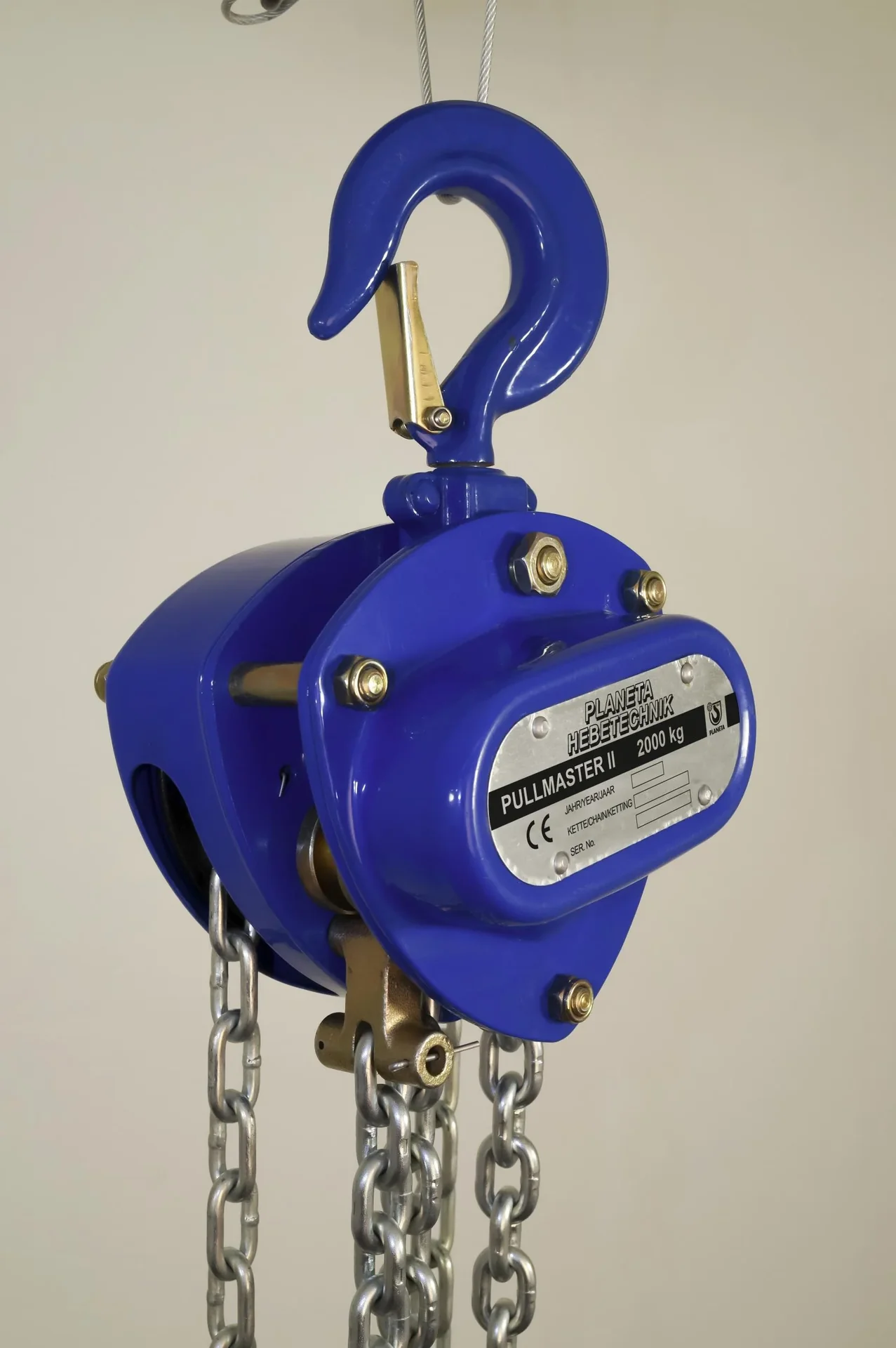Stirnradflaschenzug Pullmaster-II 3,0, Tragfähigkeit 3000 kg, 2-strängig, Hub 3,0 m, Bedienlänge 2,5 m - 7