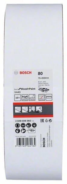 Schleifband-Set, X440 75 x 533 mm, 10 Stück - 6