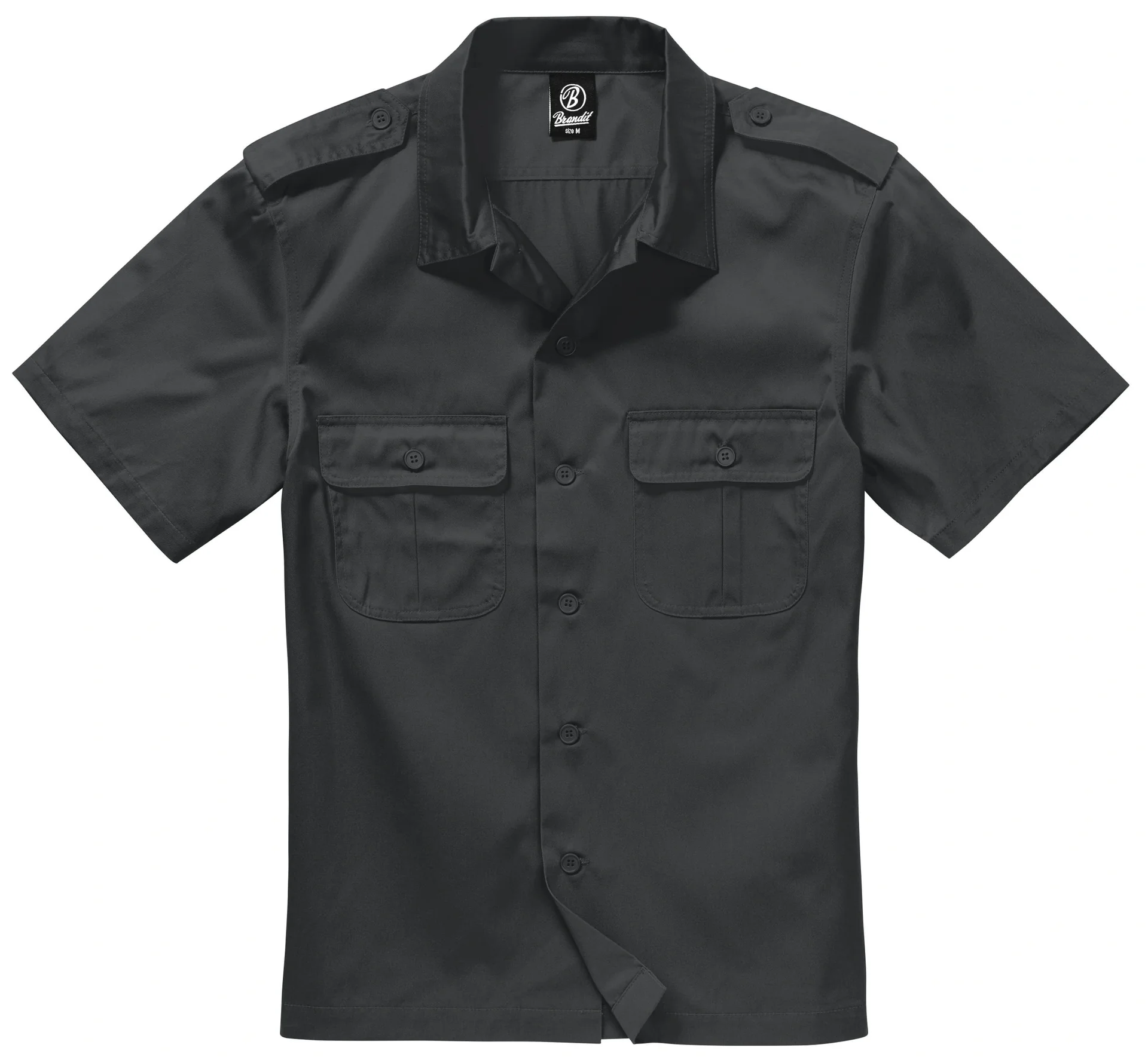 US Hemd, Halbarm, Farbe schwarz, Gr.4XL - 2