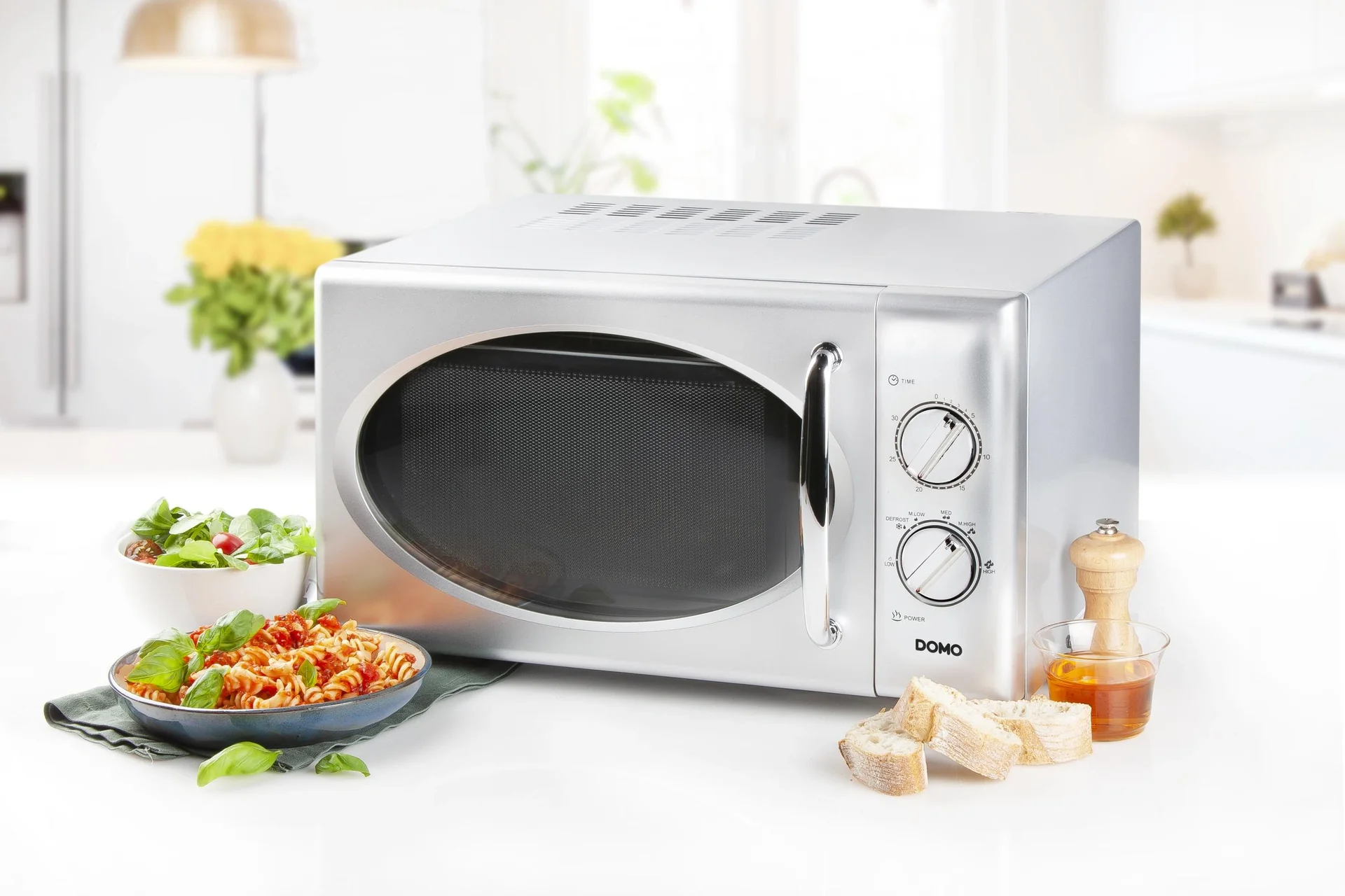 Mikrowelle "DO3025", silberfarben / grau, 25 Liter, 900 W - 10
