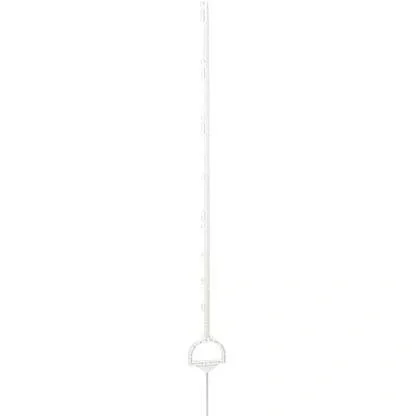 Kunststoffpfosten weiß mit Setzstufe, 158Cm (5 Stück) - 1